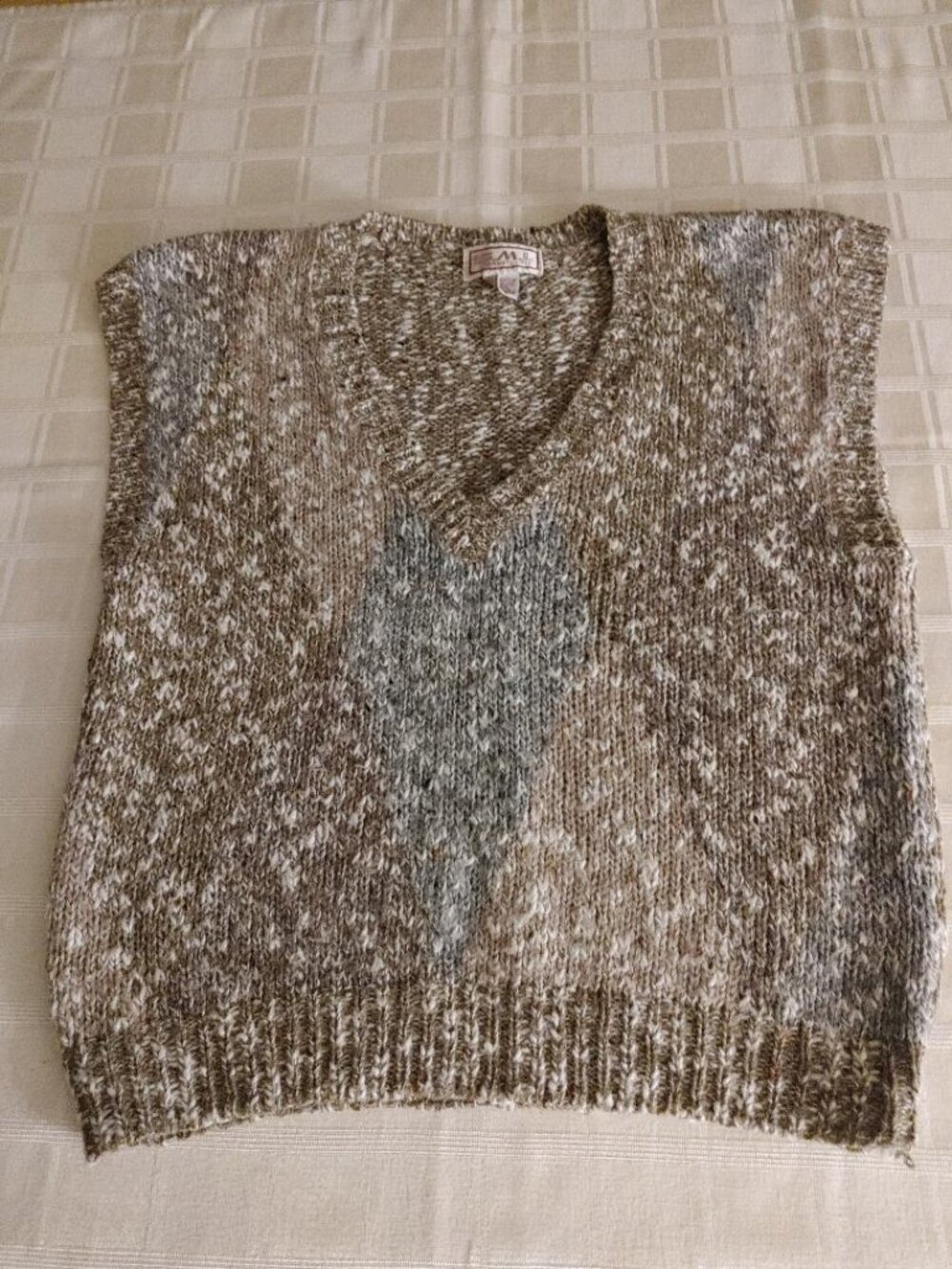 Vintage V-Neck No Sleeve Vest Sweater S.M.L. Sport, Ltd.